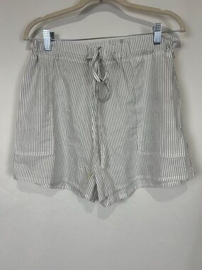 Commando pajama shorts White / Black Pinstripes L